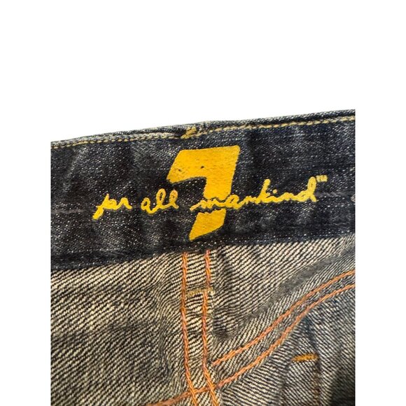 Women’s 7 For All Mankind Boutique Jeans Size 30 Bootcut Medium Wash Cotton Deni - Picture 4 of 5